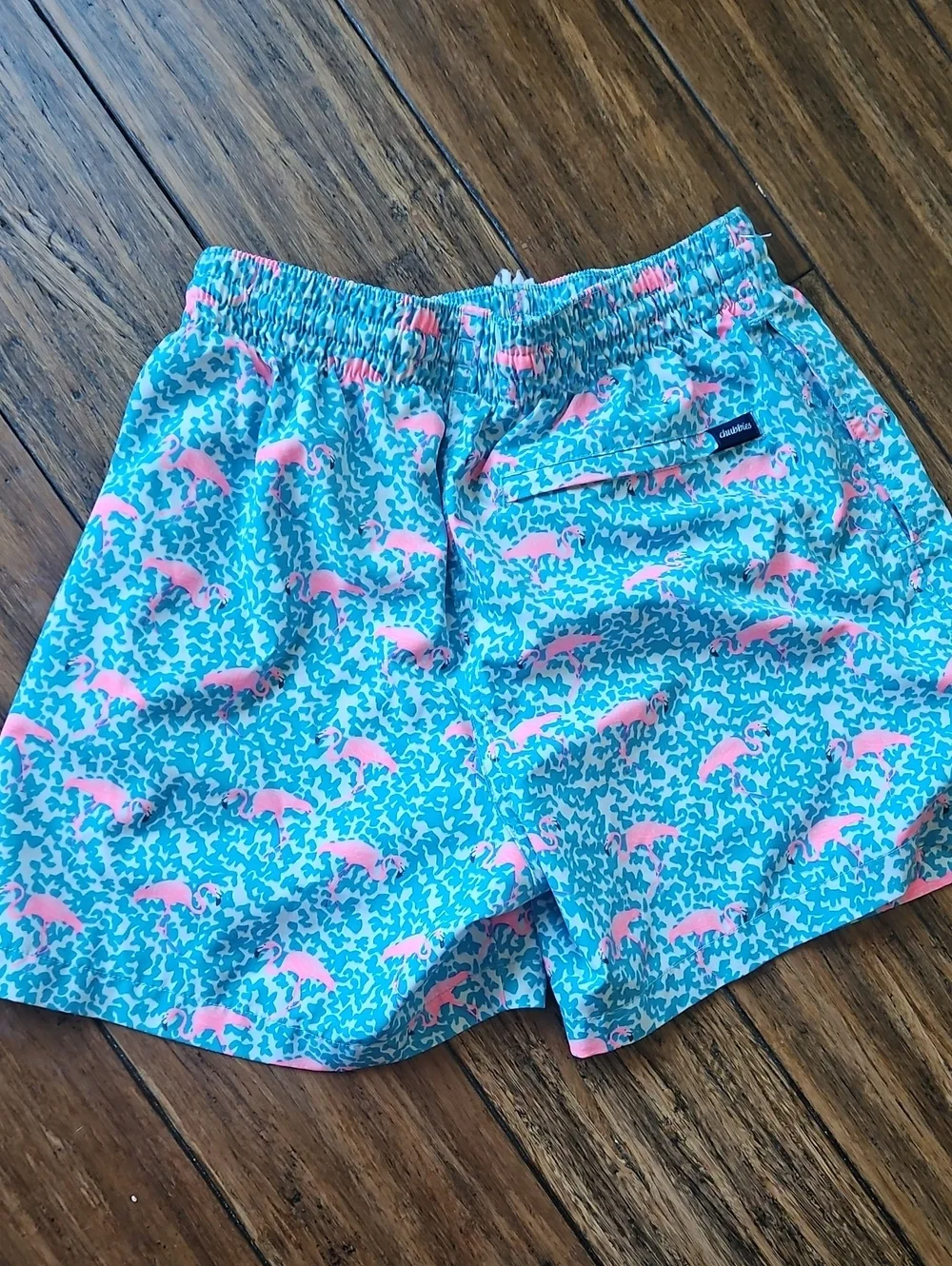Chubbies Flamingos Boys Swim Shorts Youth Medium